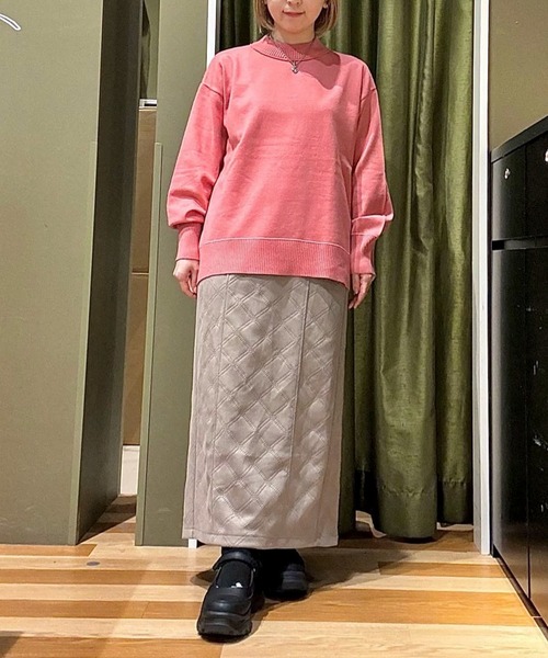 Green Parks(グリーンパークス)の「もちやわモックネックニットプルオーバー(ニット/セーター・レディース・ピンク/ホワイト/ミント/杢グレー/その他7/ブラック/サックスブルー/ライトベージュ・FREE)」の14枚目の写真