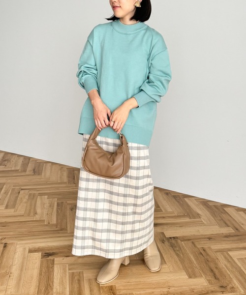 Green Parks(グリーンパークス)の「もちやわモックネックニットプルオーバー(ニット/セーター・レディース・ピンク/ホワイト/ミント/杢グレー/その他7/ブラック/サックスブルー/ライトベージュ・FREE)」の20枚目の写真