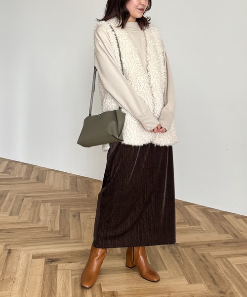 Green Parks(グリーンパークス)の「もちやわモックネックニットプルオーバー(ニット/セーター・レディース・ピンク/ホワイト/ミント/杢グレー/その他7/ブラック/サックスブルー/ライトベージュ・FREE)」の19枚目の写真