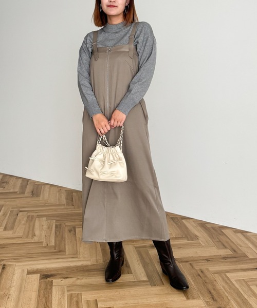 Green Parks(グリーンパークス)の「もちやわモックネックニットプルオーバー(ニット/セーター・レディース・ピンク/ホワイト/ミント/杢グレー/その他7/ブラック/サックスブルー/ライトベージュ・FREE)」の18枚目の写真