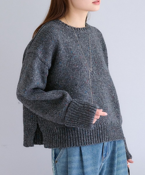 PUAL CE CIN（ピュアルセシン）の「カラーネップクルーネック