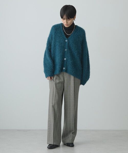 AMERICAN HOLIC(アメリカンホリック)の「Vネックシャギーニットカーディガン(カーディガン/ボレロ・レディース・モカ/ライトグレー/ブルーグリーン/チャコールグレー・L/M)」の19枚目の写真