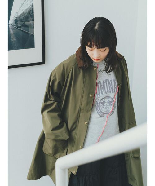 ehka sopo（エヘカソポ）の「メロー切替スウェット（Tシャツ/カットソー・レディース・キナリ/ブルー/グレー・F）」の5枚目の写真