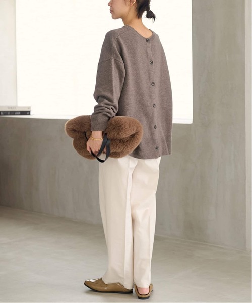 JOURNAL STANDARD relume（ジャーナルスタンダード　レリューム）の「《WEB限定追加2》RELUMEファーバッグ（ハンドバッグ・レディース・チャコールグレー/ベージュ・FREE）」の6枚目の写真