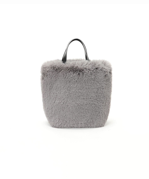 JOURNAL STANDARD relume（ジャーナルスタンダード　レリューム）の「《WEB限定追加2》RELUMEファーバッグ（ハンドバッグ・レディース・チャコールグレー/ベージュ・FREE）」の18枚目の写真