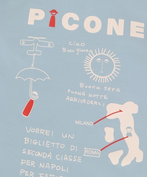 Picone CLUB(ピッコーネクラブ)の「裏起毛UV長袖ハイネックプルオーバー(スウェット・レディース・ライトブルー/ホワイト/ベージュ/ネイビー・S/M/L)」の11枚目の写真