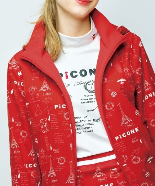 Picone CLUB(ピッコーネクラブ)の「裏起毛UV長袖ハイネックプルオーバー(スウェット・レディース・ライトブルー/ホワイト/ベージュ/ネイビー・S/M/L)」の13枚目の写真