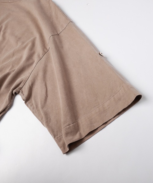 Dulcamara(ドゥルカマラ)の「ピグメントジャージーロールアップT(Tシャツ/カットソー・メンズ・ブラック/グリーン/ベージュ・0/1)」の20枚目の写真