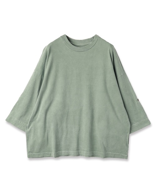 Dulcamara(ドゥルカマラ)の「ピグメントジャージーロールアップT(Tシャツ/カットソー・メンズ・ブラック/グリーン/ベージュ・0/1)」の22枚目の写真