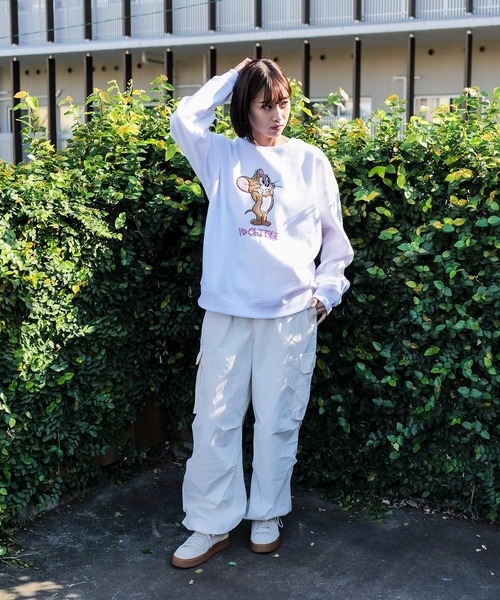 セール】【TOM AND JERRY/トムとジェリー】オリジナルデザイン 裏起毛