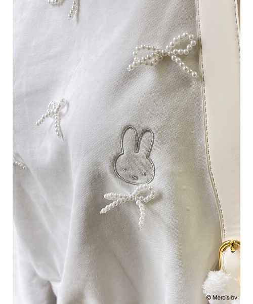 MIIA（ミーア）の「miffy パールリボンプルオーバー（スウェット・レディース・ブラック/オフホワイト・FREE）」の12枚目の写真