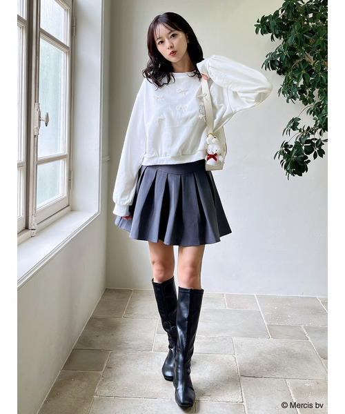 MIIA（ミーア）の「miffy パールリボンプルオーバー（スウェット・レディース・ブラック/オフホワイト・FREE）」の13枚目の写真