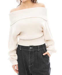 RVCA（ルーカ）の「RVCA レディース RVCA OFF SHOULDER KN セーター/ルーカルーズシルエットオフショルダーニット（ニット/セーター）」
