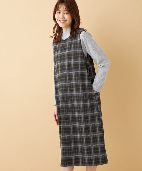 ジャンパースカート 優待価格[THREE SQUARE]ジップジャンパースカート | KOBUNSHA SELECT
