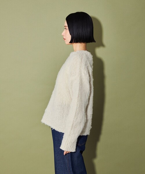 CITEN（シテン）の「＜CITEN＞スーパーシャギーニット（ニット/セーター・レディース・グレー/ベージュ/ライトブルー・FREE）」の12枚目の写真