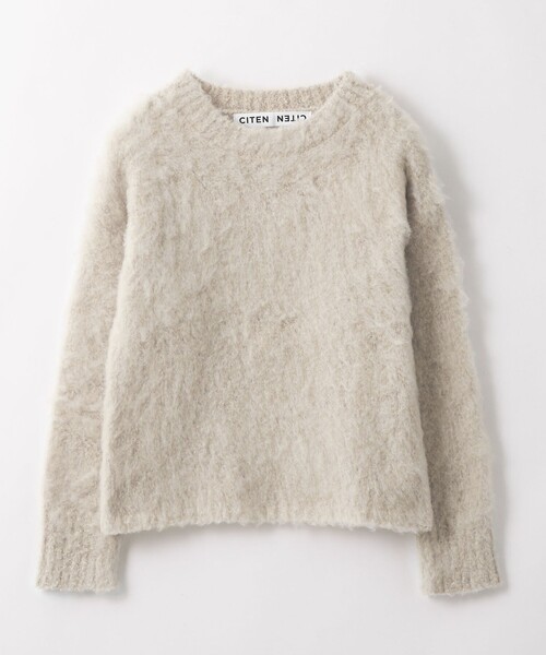 CITEN（シテン）の「＜CITEN＞スーパーシャギーニット（ニット/セーター・レディース・グレー/ベージュ/ライトブルー・FREE）」の14枚目の写真