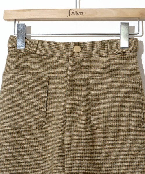 flower（フラワー）の「ファインチェックパンツ（その他パンツ・レディース・ベージュ/ブラウン・FREE）」の17枚目の写真