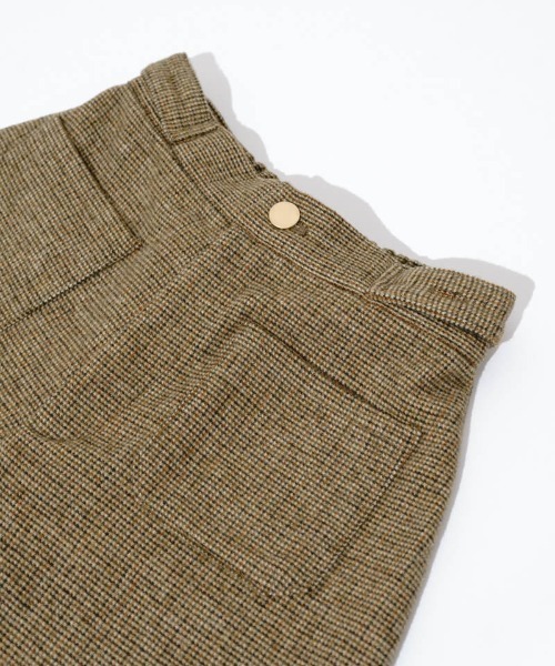 flower（フラワー）の「ファインチェックパンツ（その他パンツ・レディース・ベージュ/ブラウン・FREE）」の18枚目の写真