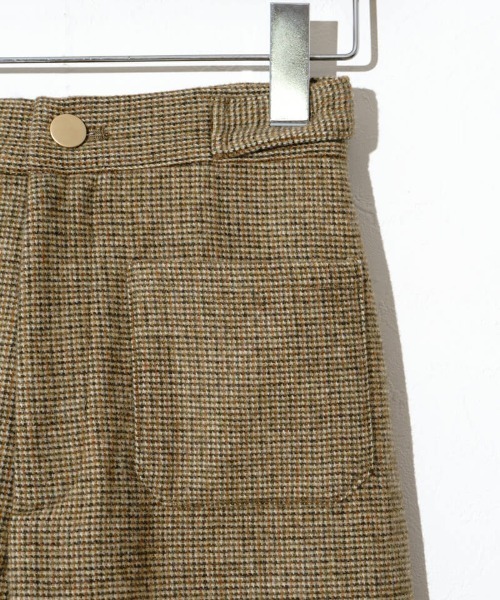 flower（フラワー）の「ファインチェックパンツ（その他パンツ・レディース・ベージュ/ブラウン・FREE）」の20枚目の写真