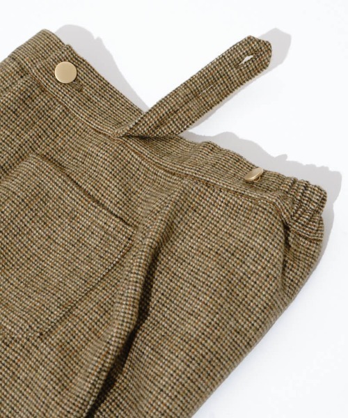 flower（フラワー）の「ファインチェックパンツ（その他パンツ・レディース・ベージュ/ブラウン・FREE）」の3枚目の写真