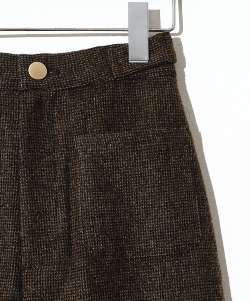 flower（フラワー）の「ファインチェックパンツ（その他パンツ・レディース・ベージュ/ブラウン・FREE）」の12枚目の写真