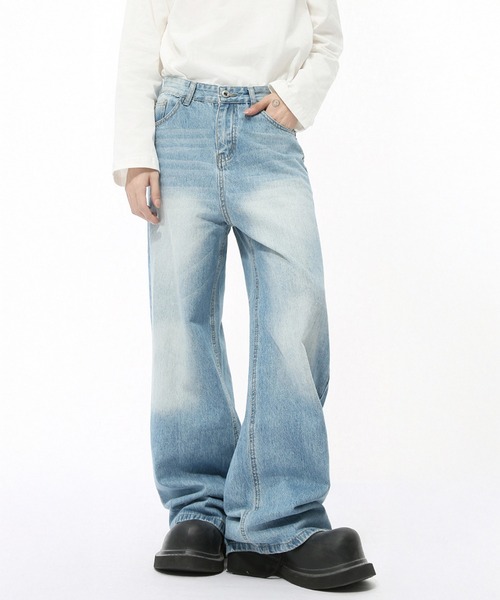 CORPUS TOKYO（コーパス トーキョー）の「ワイドレングスヴィンテージデニム（デニムパンツ・メンズ・ブルー/ブラック/ライトブルー/インディゴブルー/グレー・1/2/4/3）」の3枚目の写真
