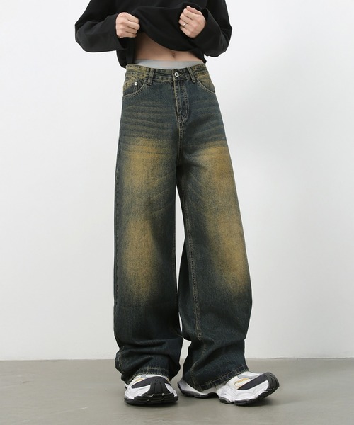 CORPUS TOKYO（コーパス トーキョー）の「ワイドレングスヴィンテージデニム（デニムパンツ・メンズ・ブルー/ブラック/ライトブルー/インディゴブルー/グレー・1/2/4/3）」の11枚目の写真