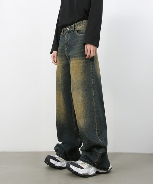CORPUS TOKYO（コーパス トーキョー）の「ワイドレングスヴィンテージデニム（デニムパンツ・メンズ・ブルー/ブラック/ライトブルー/インディゴブルー/グレー・1/2/4/3）」の13枚目の写真