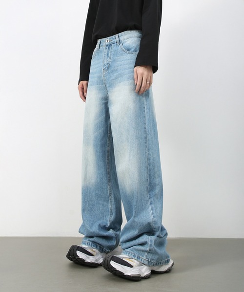 CORPUS TOKYO（コーパス トーキョー）の「ワイドレングスヴィンテージデニム（デニムパンツ・メンズ・ブルー/ブラック/ライトブルー/インディゴブルー/グレー・1/2/4/3）」の21枚目の写真