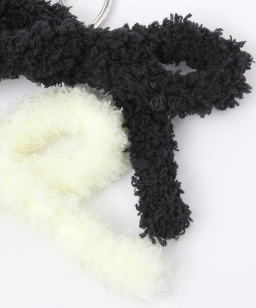 tiny tiny（ティニーティニー）の「毛糸リボンチャーム[tiny tiny(ティニーティニー)]（チャーム・レディース・イエロー/ブラック/ライトブルー・0）」の6枚目の写真