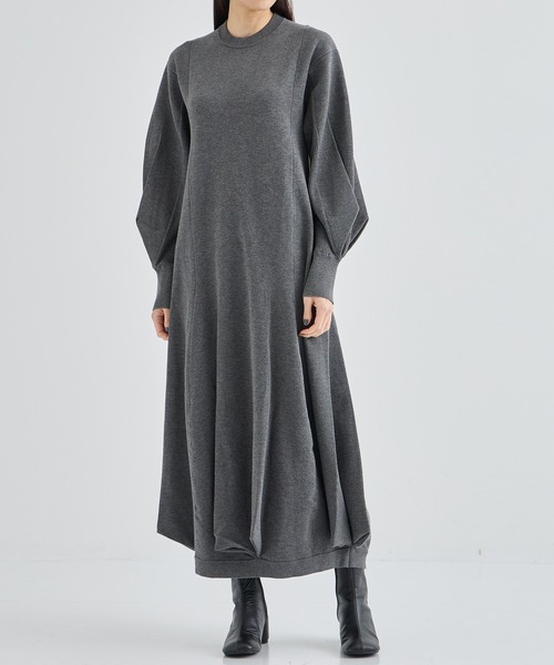 セール】【UN3D./アンスリード】W TUCK KNIT OP/ダブルタックニット