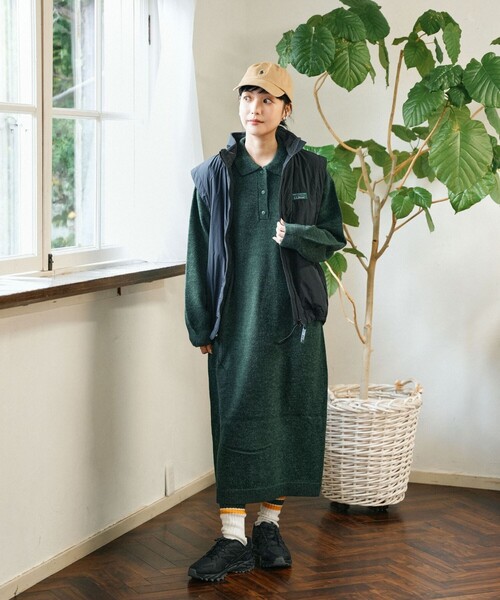 FREAK'S STORE(フリークスストア)の「ポロニットワンピース(ワンピース・レディース・グレー/グリーン/ネイビー・フリ-)」の19枚目の写真