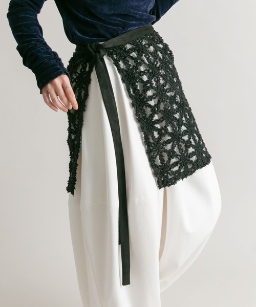 KBF（ケイビーエフ）の「レースラップスカート（スカート・レディース・ブラック/アイボリー・ONE）」の19枚目の写真