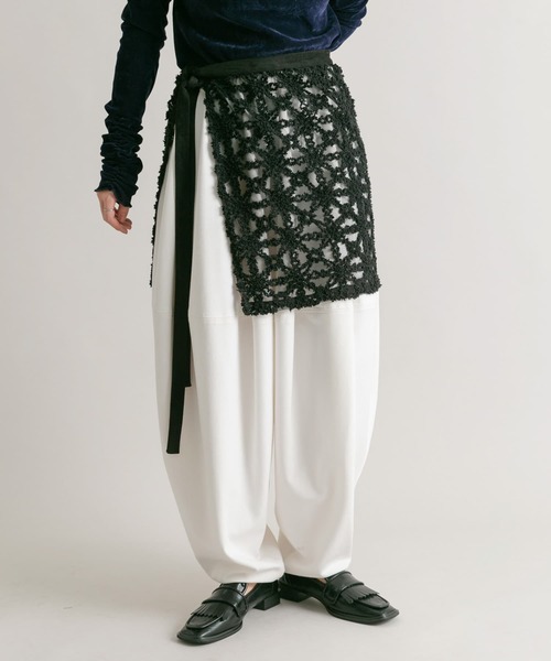 KBF（ケイビーエフ）の「レースラップスカート（スカート・レディース・ブラック/アイボリー・ONE）」の20枚目の写真