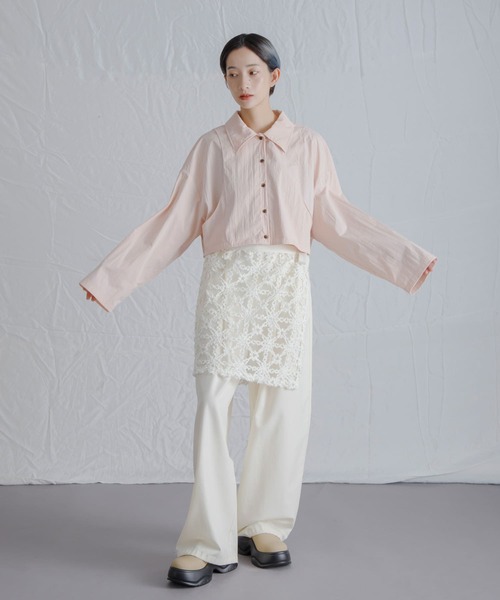 KBF（ケイビーエフ）の「レースラップスカート（スカート・レディース・ブラック/アイボリー・ONE）」の8枚目の写真