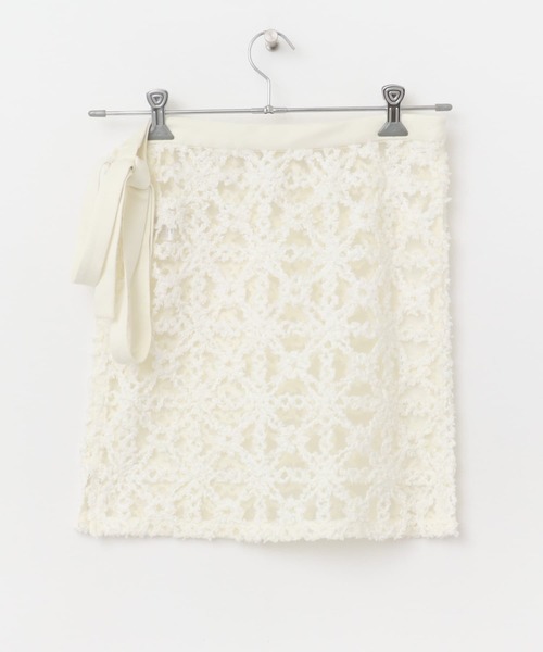 KBF（ケイビーエフ）の「レースラップスカート（スカート・レディース・ブラック/アイボリー・ONE）」の11枚目の写真