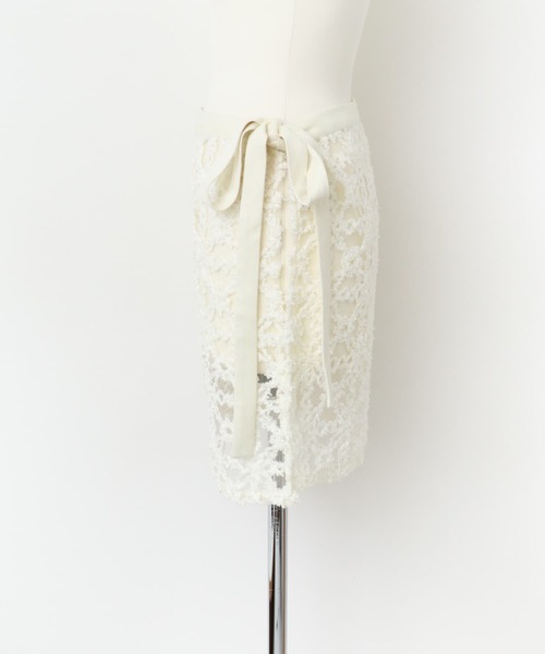KBF（ケイビーエフ）の「レースラップスカート（スカート・レディース・ブラック/アイボリー・ONE）」の13枚目の写真