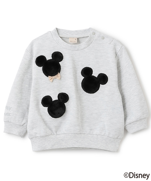 petit main（プティマイン）の「【Disney】ファーモチーフトレーナー（スウェット・キッズ・ライトピンク/ブルー/アイボリー/モカ/レッド/ホワイト系その他・120cm/110cm/130cm/100cm/90cm/80ｃｍ）」の3枚目の写真