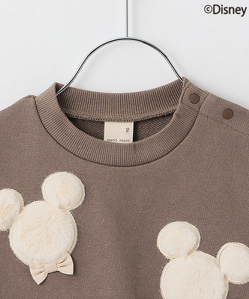 petit main（プティマイン）の「【Disney】ファーモチーフトレーナー（スウェット・キッズ・ライトピンク/ブルー/アイボリー/モカ/レッド/ホワイト系その他・120cm/110cm/130cm/100cm/90cm/80ｃｍ）」の8枚目の写真