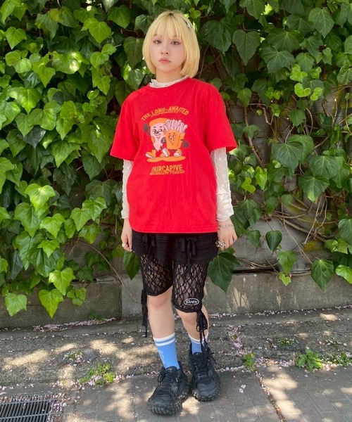 Candy Stripper（キャンディストリッパー）の「LACY APRON スカート（スカート・レディース・ブラック/オフホワイト・FREE）」の14枚目の写真