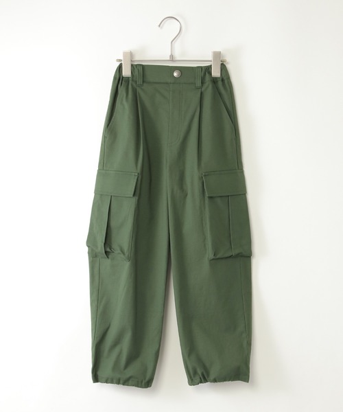 セール】【メディア紹介商品】裾ドロストゆるカーゴパンツ（120~160cm