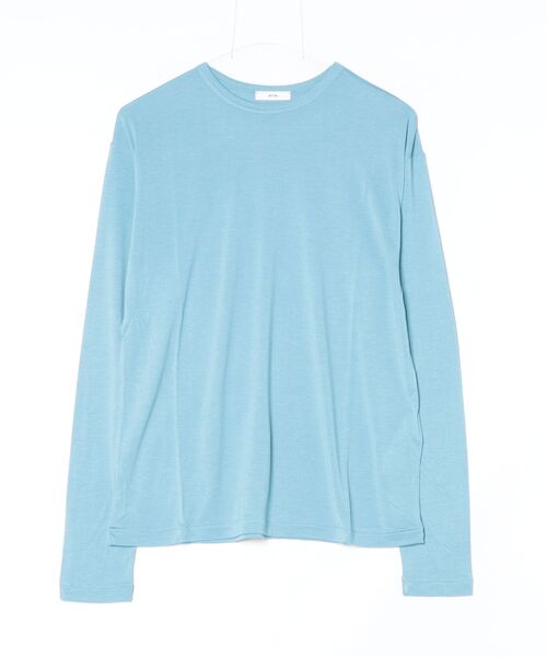 ATON（エイトン）の「ATON (エイトン) MODAL SILK JERSEY | CREWNECK（Tシャツ/カットソー・レディース・ピンク系その他3/ミント/ホワイト/ピンク/ブラック/その他18・2）」の6枚目の写真