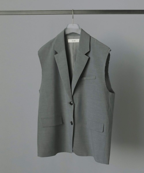 セール】anuke Cutoff Over Vest カットオフオーバーベスト