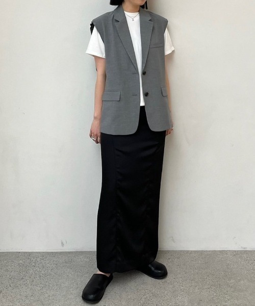 【試着のみ｝anuke CutOFF Over Vest 36 ànuke online store（アンヌーク） / Cutoff Over VestCutoff