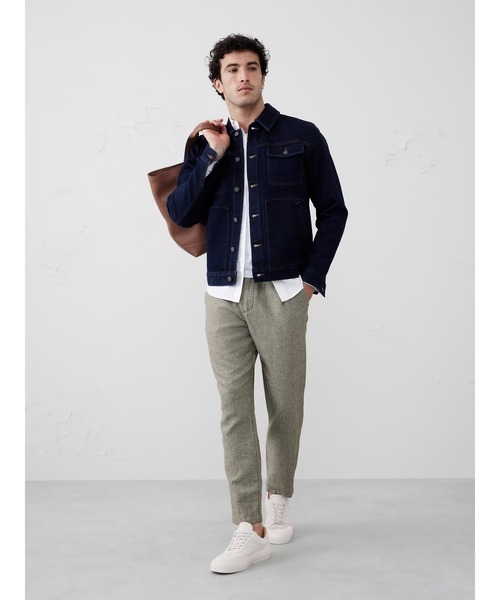 BANANA REPUBLIC FACTORY STORE（バナナリパブリック ファクトリーストア）の「BANANA REPUBLIC FACTORY STORE　　アスレチックリネンブレンドパンツ◆（その他パンツ・メンズ・グリーン/ベージュ系その他/ネイビー/ベージュ/アイボリー・31/30/30/30/29/30/28/30/34/30/33/30/32/30）」の7枚目の写真