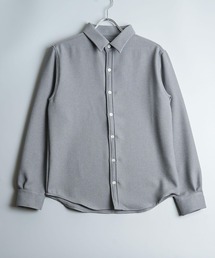 日本製 ランダムコードクロス ファンシーブッチャー バーズアイ レギュラー カラー シャツ イージーケア(GW)