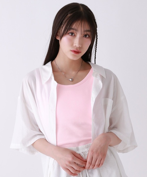 repipi armario（レピピ アルマリオ）の「【吸水速乾】ベーシックタンクトップ（タンクトップ・キッズ・サックスブルー/イエロー/ブラック/その他/アイボリー/ライム/ピンク・LARGE/MEDIUM/SMALL）」の6枚目の写真