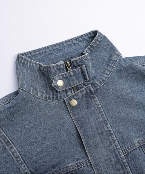 AMELY(エミリー)の「ビンテージ風デニムジャケット(デニムジャケット・レディース・インディゴブルー/ブルー系その他・フリー)」の15枚目の写真