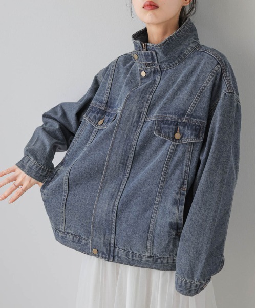 AMELY(エミリー)の「ビンテージ風デニムジャケット(デニムジャケット・レディース・インディゴブルー/ブルー系その他・フリー)」の14枚目の写真
