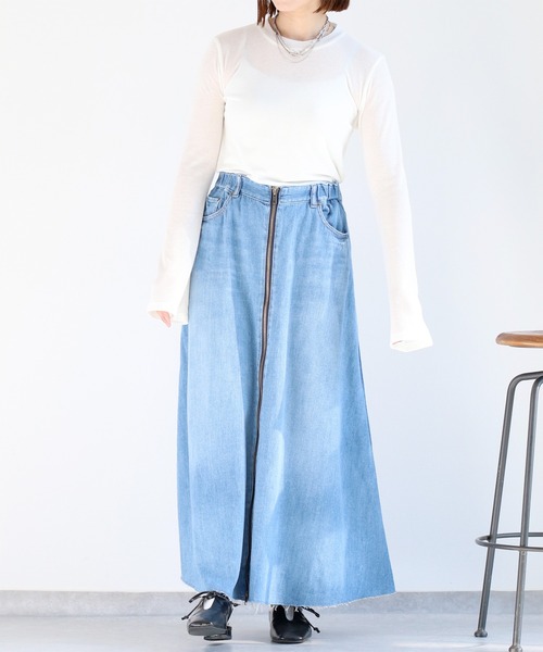 cepo（セポ）の「シアーソデフレアカットソー（Tシャツ/カットソー・レディース・グレー/オフホワイト/イエロー/サックスブルー・M）」の22枚目の写真